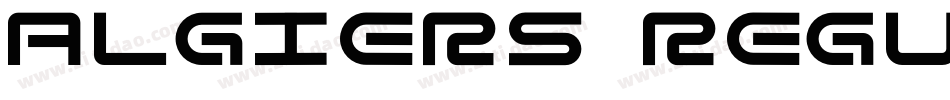 Algiers Regular字体转换